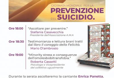 Giornata Mondiale per la Prevenzione del Suicidio